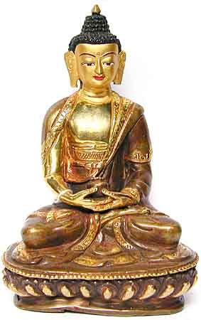 Amitabha Buddha, vergoldet