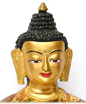 Amitabha Buddha, vergoldet