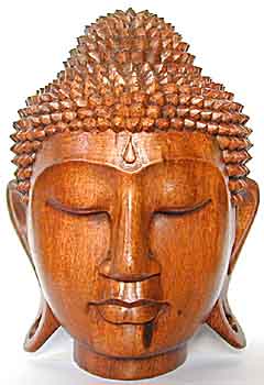 Buddha Kopf Holz
