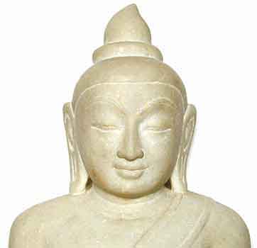 Buddha Statue weier Marmor