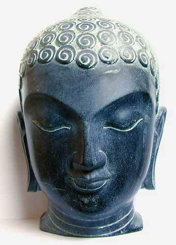 Buddha Kopf Stein Skulptur