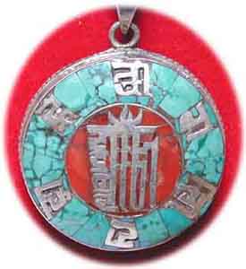Inlay Kalachakra Mantra Anh�nger