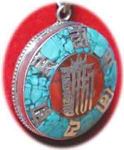 Inlay Kalachakra Mantra Anh�nger