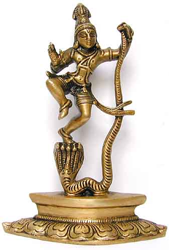 Krishna mit Schlange