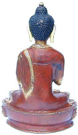 Amoghasiddhi Buddha, vergoldet