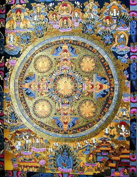 5 Mandala Thangka