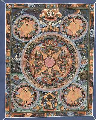 Mini Thangka Buddha Mandala