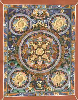 Mini Thangka Buddha Mandala