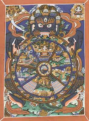 Lebensrad Mini Thangka 