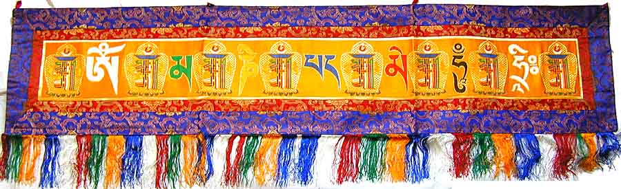 Tibetische Thanka mit  Kalachakra und Mantra