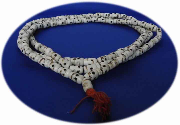 Bone Mala mit Totenkpfen